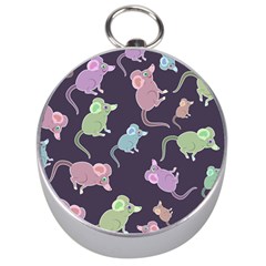 Animals Mouse Cartoon Pet Silver Compasses by Wegoenart