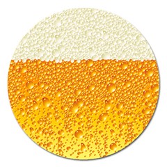 Bubble Beer Magnet 5  (round) by Wegoenart