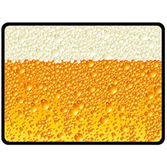 Bubble Beer Fleece Blanket (large)  by Wegoenart