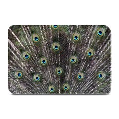 Background Peacock Feathers Plate Mats by Wegoenart