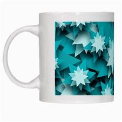 Stars Christmas Ice Decoration White Mugs by Simbadda