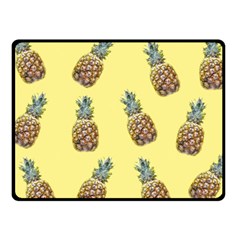 Pineapples Fruit Pattern Texture Fleece Blanket (small) by Simbadda