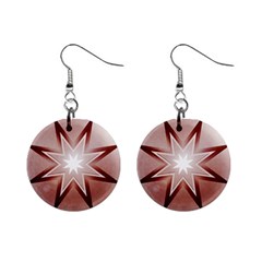 Star Christmas Festival Decoration Mini Button Earrings by Simbadda