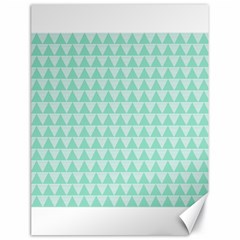 Mint Triangle Shape Pattern Canvas 18  X 24  by picsaspassion