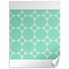 Mint Star Pattern Canvas 36  X 48  by picsaspassion