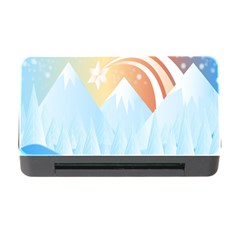 Winter Landscape Star Mountains Memory Card Reader With Cf by Wegoenart