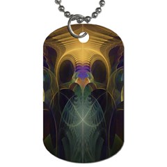 Fractal Colorful Pattern Design Dog Tag (one Side) by Wegoenart