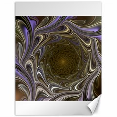 Fractal Waves Whirls Modern Canvas 18  X 24  by Wegoenart