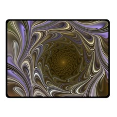 Fractal Waves Whirls Modern Fleece Blanket (small) by Wegoenart