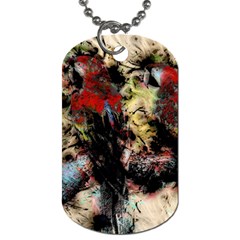 Ara Bird Parrot Animal Art Dog Tag (one Side) by Wegoenart