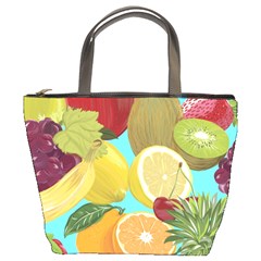 Fruit Picture Drawing Illustration Bucket Bag by Wegoenart