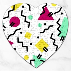 Background Abstract Art Jigsaw Puzzle (heart) by Wegoenart