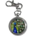 Peacock Close Up Plumage Bird Head Key Chain Watches Front