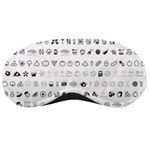 Vegan Vegetarian Icons Food Eat Sleeping Masks Front