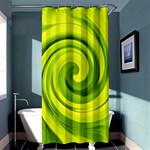 Groovy Abstract Green Liquid Art Swirl Painting Shower Curtain 36  x 72  (Stall)  Curtain(36 X72 ) - 33.26 x66.24  Curtain(36 X72 )