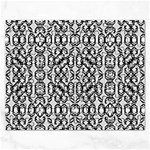 Black And White Intricate Modern Geometric Pattern Rectangular Jigsaw Puzzl Front