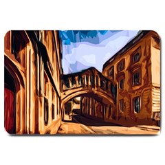 Street Architecture Building Large Doormat  by Pakrebo