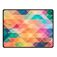 Texture Background Squares Tile Fleece Blanket (small) by Pakrebo