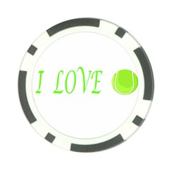 I Lovetennis Poker Chip Card Guard (10 Pack) by Greencreations