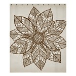 Flower Mandala Christmas Xmas Shower Curtain 60  x 72  (Medium)  60 x72  Curtain