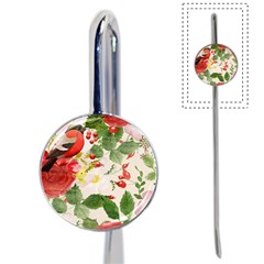 Christmas Bird Floral Berry Book Mark by Pakrebo