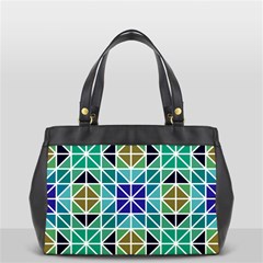 Mosaic Triangle Symmetry Oversize Office Handbag by Pakrebo