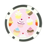 Cupcakes Wallpaper Paper Background Poker Chip Card Guard (10 pack) Front