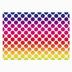 Polka Dots Spectrum Colours Dots Large Glasses Cloth by Pakrebo