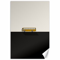 Bus Canvas 24  X 36  by Valentinaart