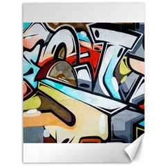 Blue Face King Graffiti Street Art Urban Blue And Orange Face Abstract Hiphop Canvas 36  X 48  by genx