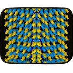 Flowers Coming From Above Ornate Decorative Double Sided Fleece Blanket (Mini)  35 x27  Blanket Front