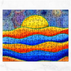 Paint Painting Landscape Scene Rectangular Jigsaw Puzzl by Pakrebo