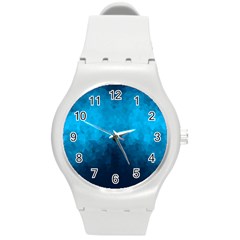 Deep Ocean Round Plastic Sport Watch (m) by LoolyElzayat