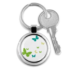 Butterfly Key Chains (round)  by Mariart