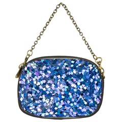 Blue Shimmer - Eco-glitter Chain Purse (two Sides) by WensdaiAmbrose