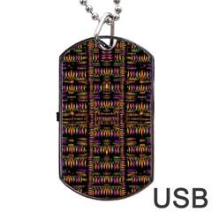 Surrounded By  Ornate  Loved Candle Lights In Starshine Dog Tag Usb Flash (two Sides) by pepitasart