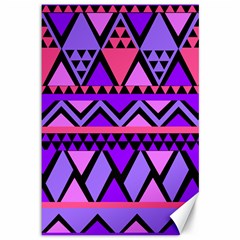 Seamless Purple Pink Pattern Canvas 12  X 18  by Pakrebo