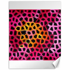 Mosaic Structure Pattern Background Canvas 12  X 16  by Pakrebo