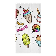 Doodle Cartoon Drawn Cone Food Shower Curtain 36  X 72  (stall)  by Pakrebo