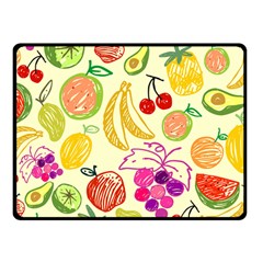 Seamless Pattern Fruit Fleece Blanket (small) by Mariart