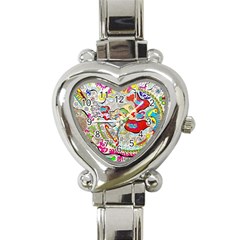 Supersonic Pyramid Protector Angels Heart Italian Charm Watch by chellerayartisans