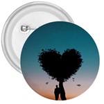 Tree Heart at Sunset 3  Buttons Front