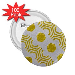 Abstract Background Hexagons 2 25  Buttons (100 Pack)  by Pakrebo