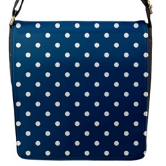 Polka Dot - Turquoise  Flap Closure Messenger Bag (s) by WensdaiAmbrose