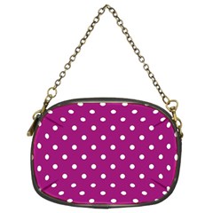 Polka Dots In Purple Chain Purse (two Sides) by WensdaiAmbrose