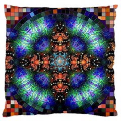 Mosaic Kaleidoscope Form Pattern Standard Flano Cushion Case (one Side) by Pakrebo