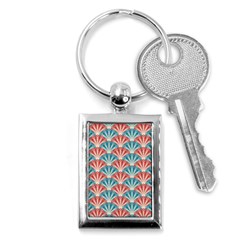 Seamless Patter Peacock Feathers Key Chains (rectangle)  by Pakrebo