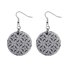 Abstract Seamless Pattern Mini Button Earrings by Pakrebo