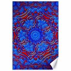 Background Fractals Surreal Design Art Canvas 24  X 36  by Pakrebo