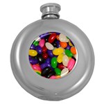 Jelly Beans Round Hip Flask (5 oz) Front